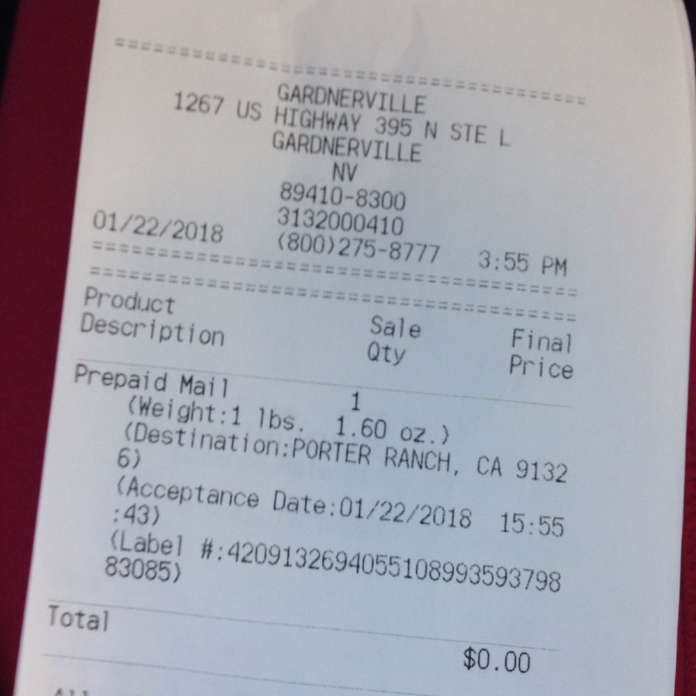 Order confirmation